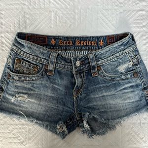 Rock revival cut-off shorts